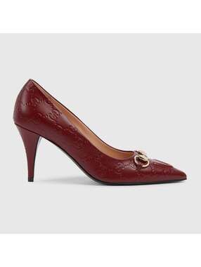 Gucci Horsebit GG Leather Pumps(PLEASE REQUEST YOUR SIZE BEFORE PURCHASING)